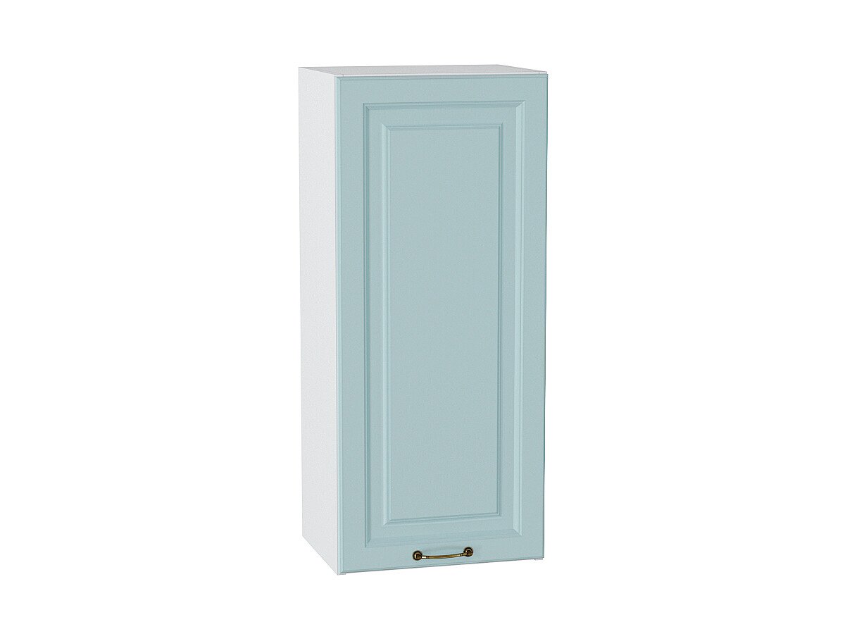 Шкаф верхний с 1-ой дверцей Ницца Голубой Белый 920*400*318