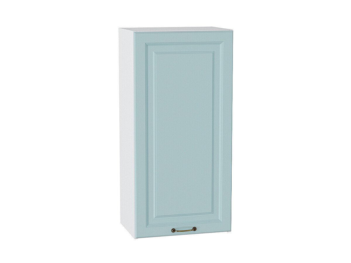 Шкаф верхний с 1-ой дверцей Ницца Голубой Белый 920*450*318