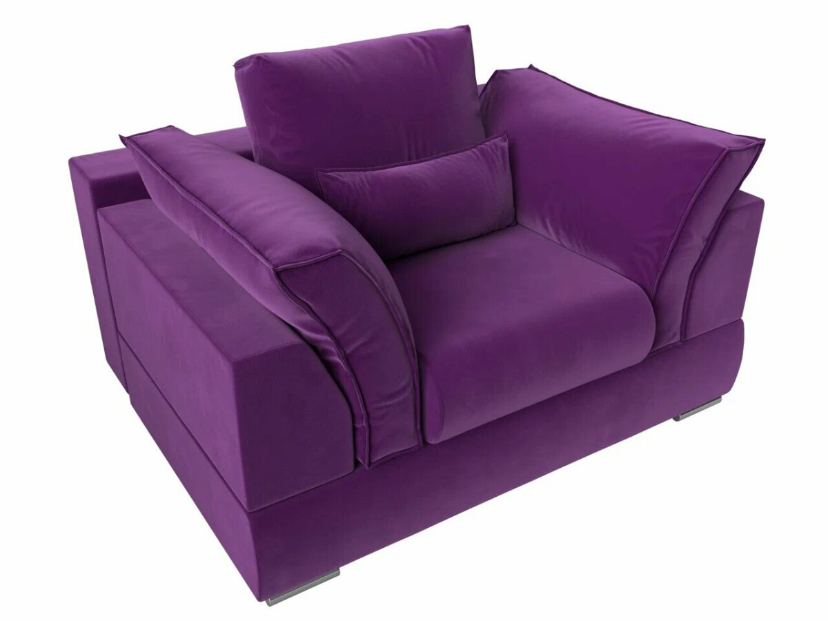 Кресло Пекин микровельвет фиолетовый