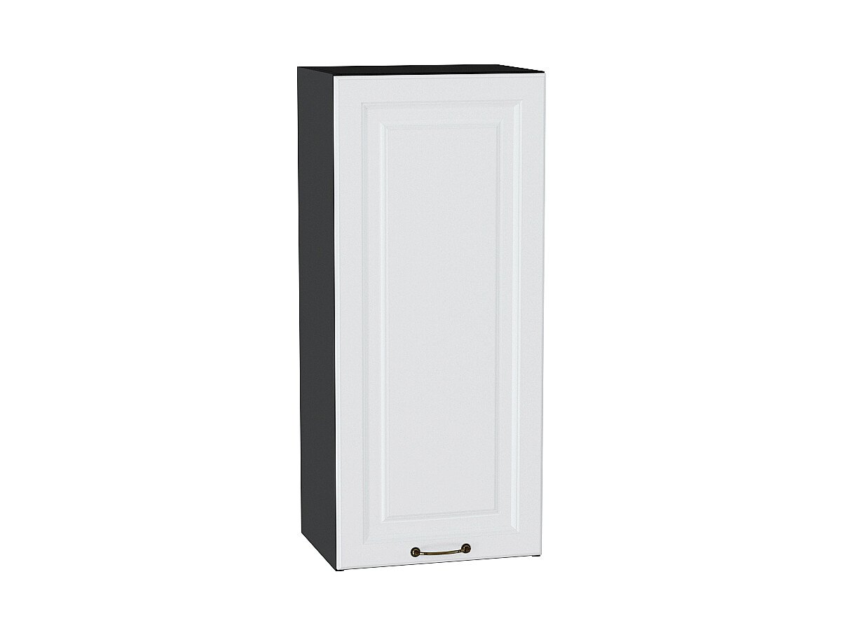 Шкаф верхний с 1-ой дверцей Ницца Белый Graphite 920*400*318