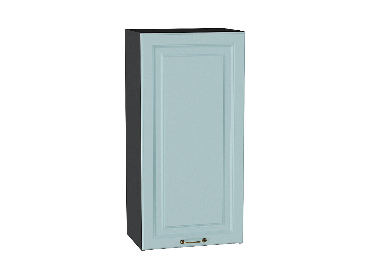 Шкаф верхний с 1-ой дверцей Ницца Голубой Graphite 920*450*318