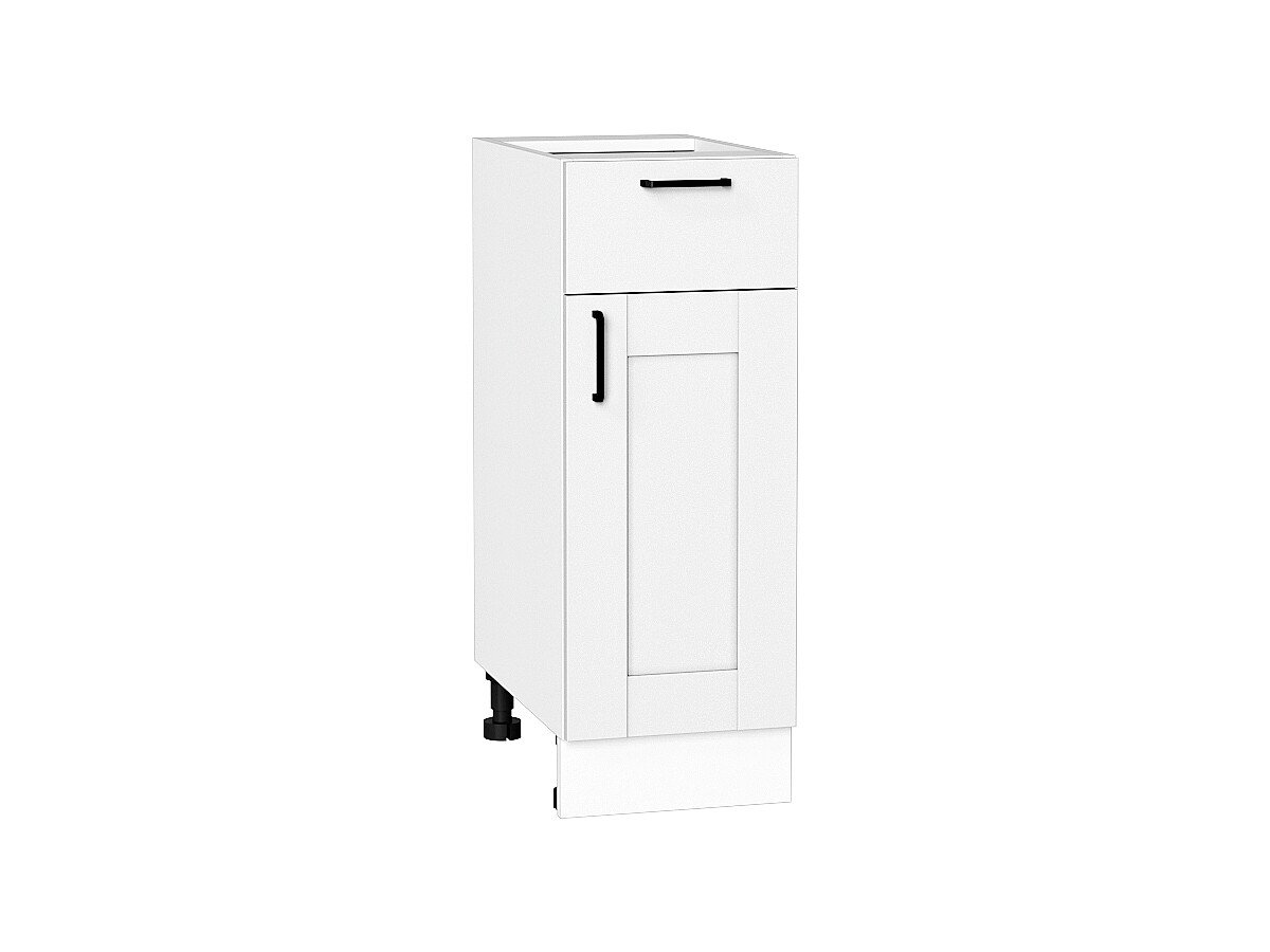 Шкаф нижний с 1-ой дверцей и ящиком Лофт Super White