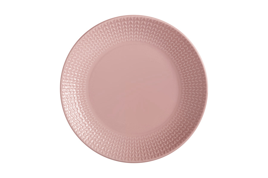 Тарелка закусочная Corallo, розовая, 19 см