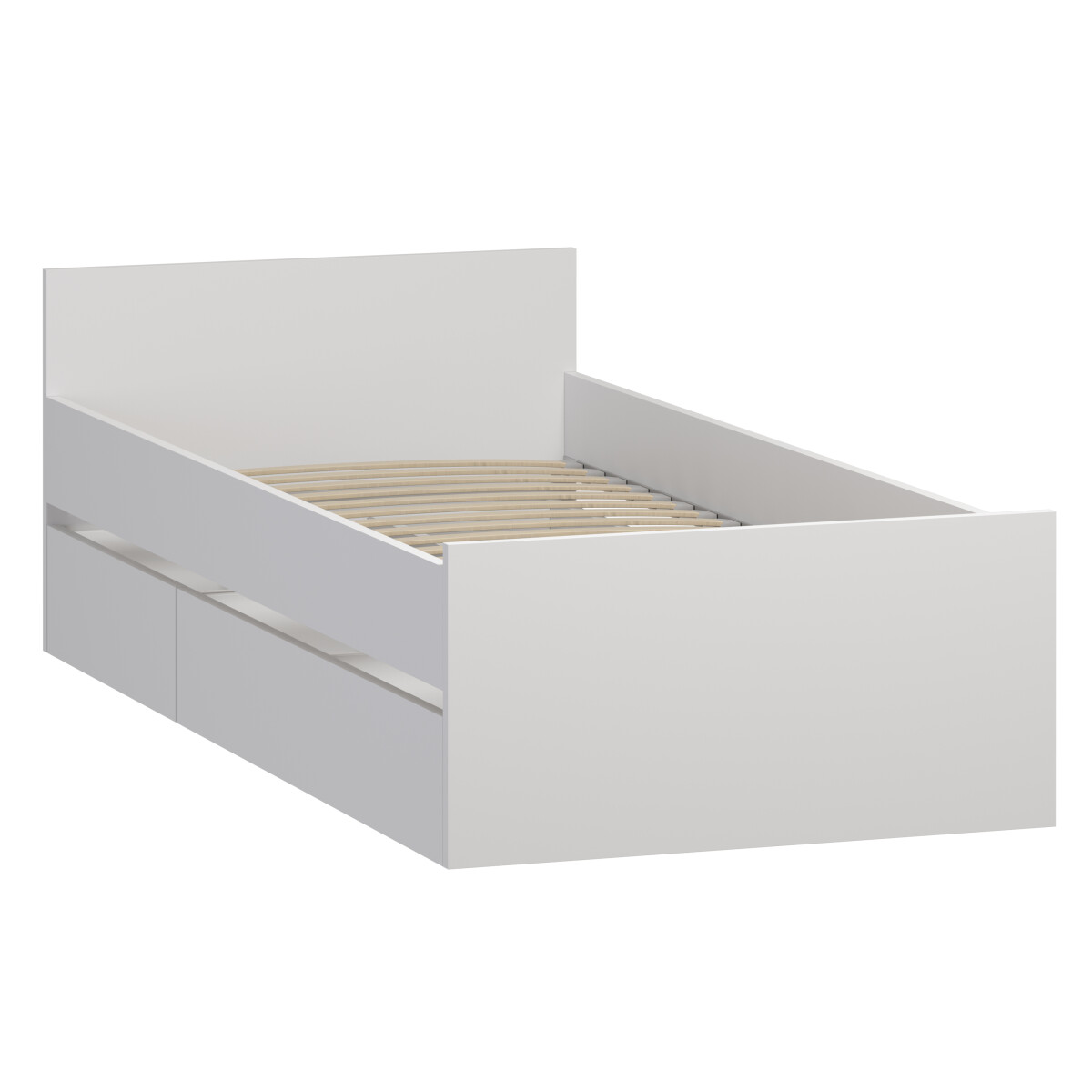 Орион кровать одинарная с ящиками 80х200 Белый
