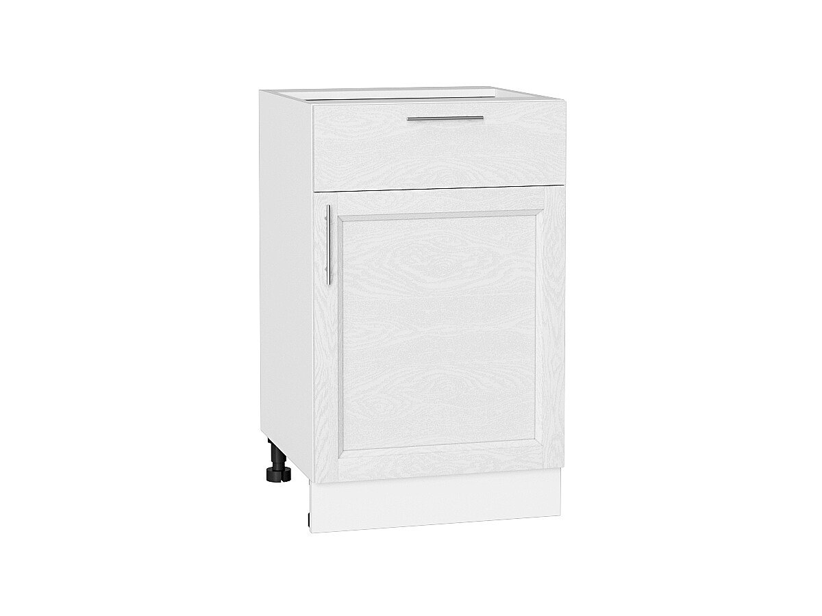 Шкаф нижний с 1-ой дверцей и ящиком Сканди White Softwood Белый