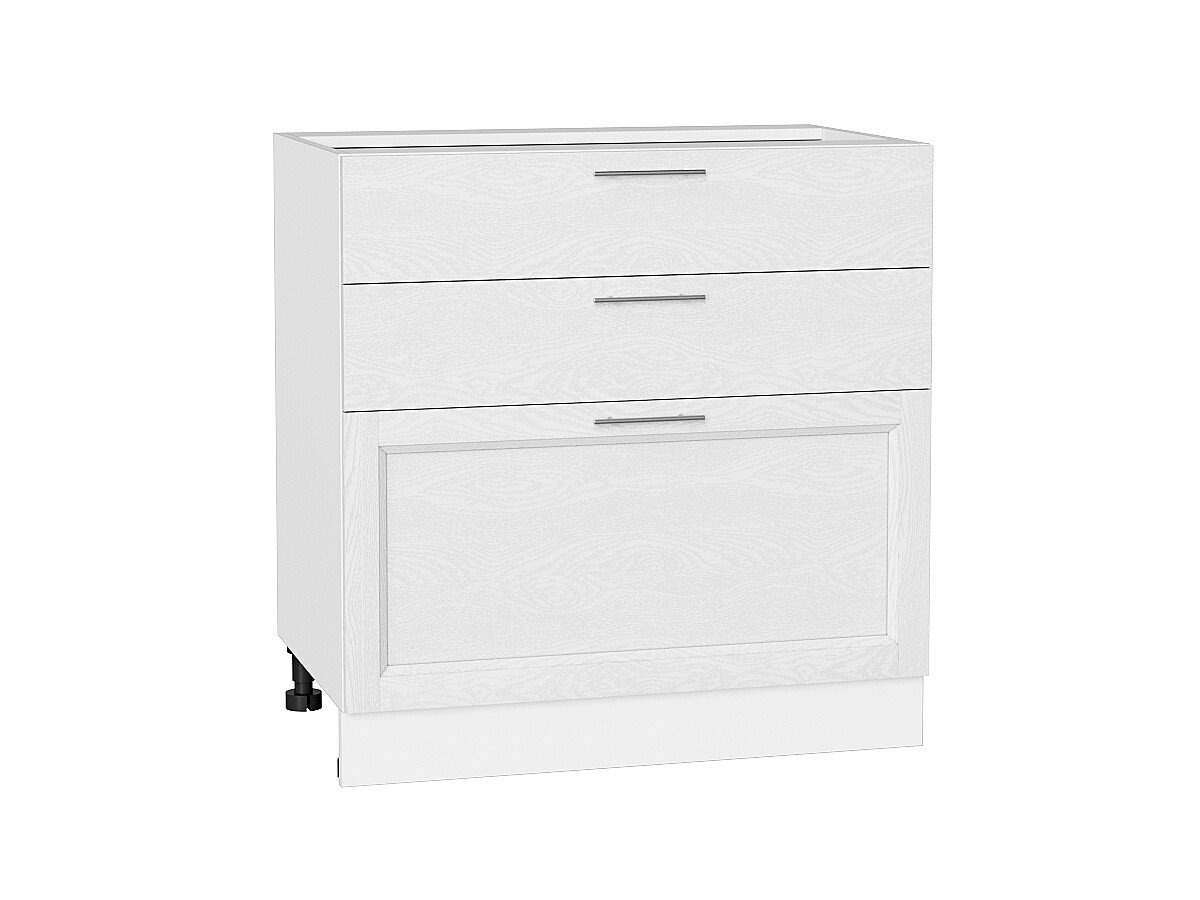 Шкаф нижний с 3-мя ящиками Сканди White Softwood Белый