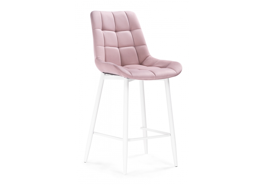 Барный стул Алст розовый/белый