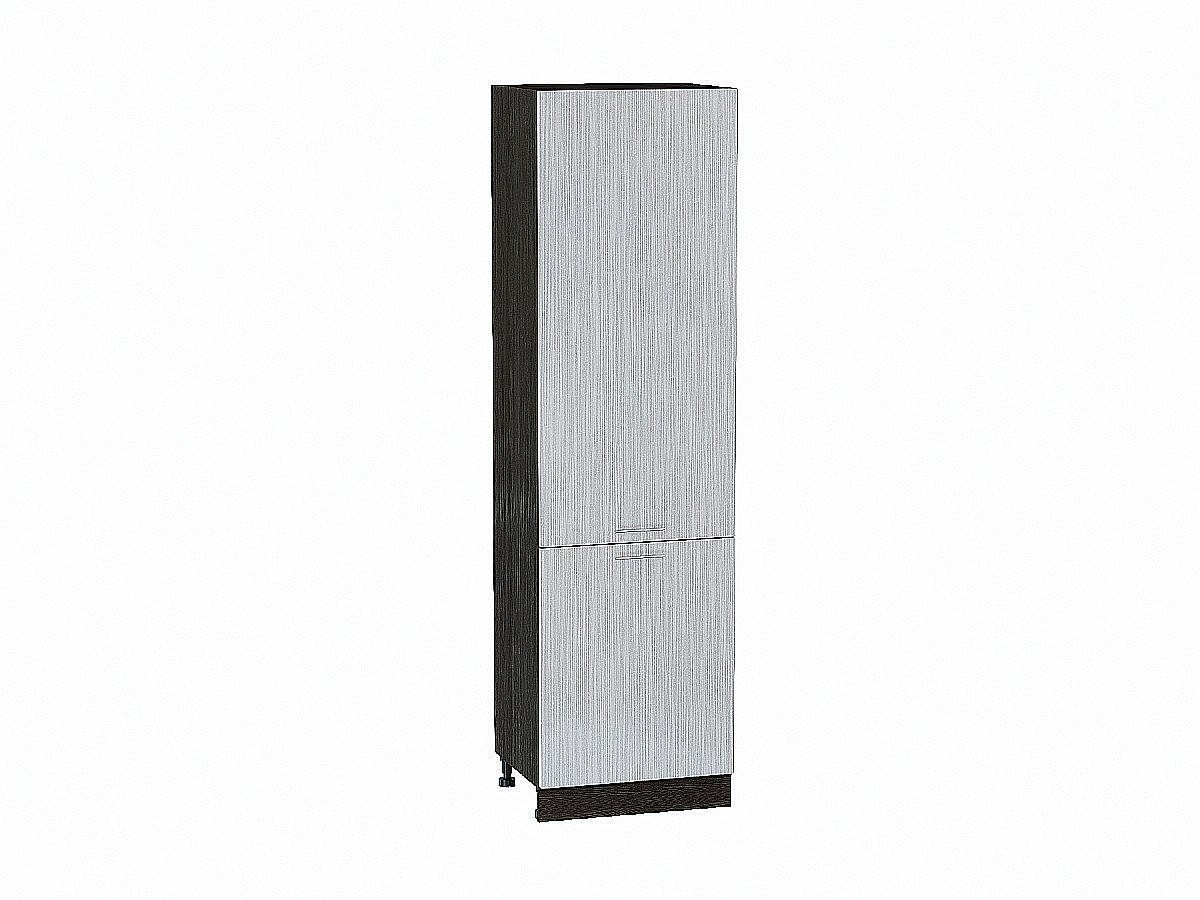 Шкаф пенал с 2-мя дверцами Валерия-М Серый металлик дождь светлый Graphite
