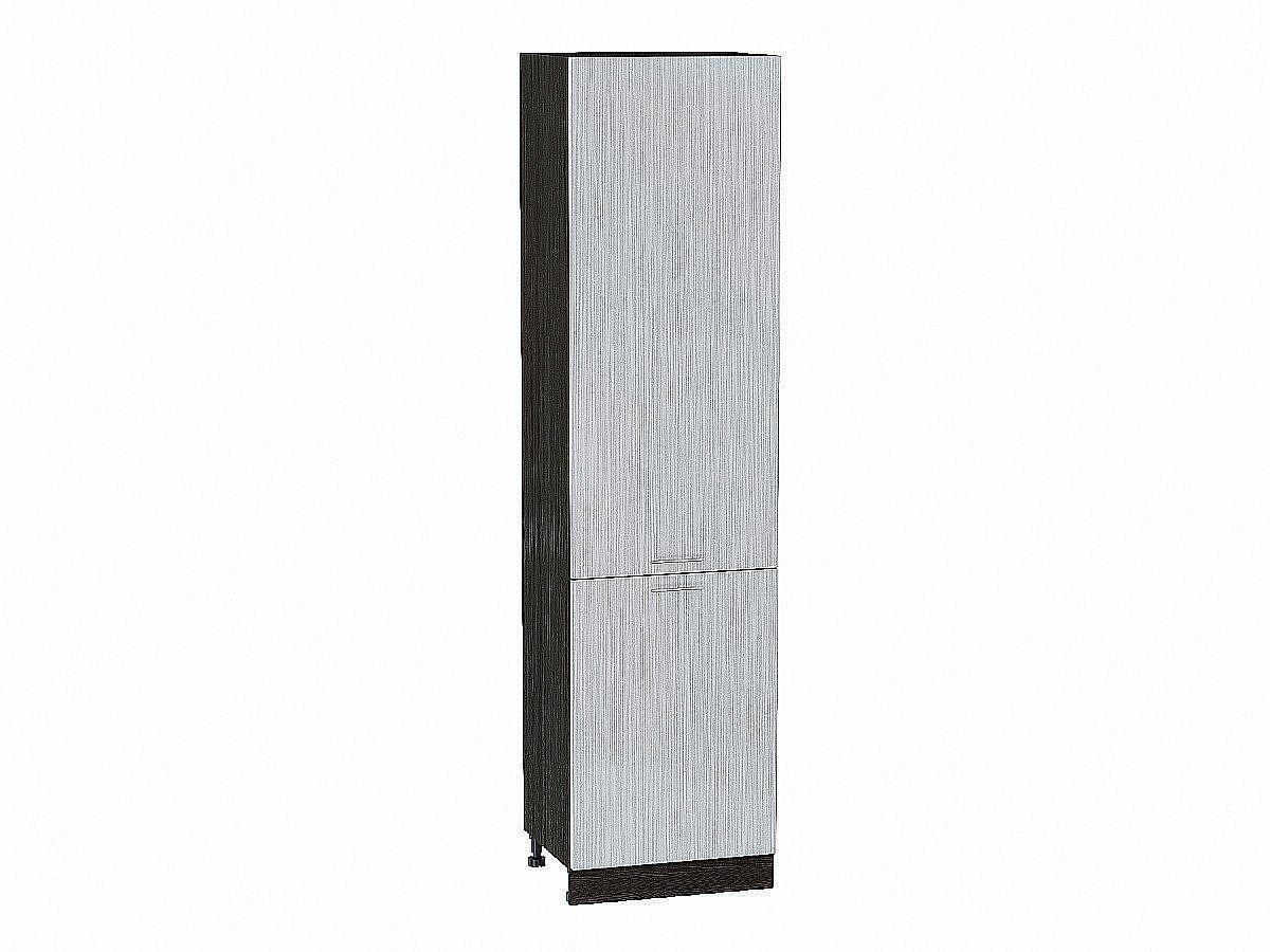 Шкаф пенал с 2-мя дверцами Валерия-М Серый металлик дождь светлый Graphite