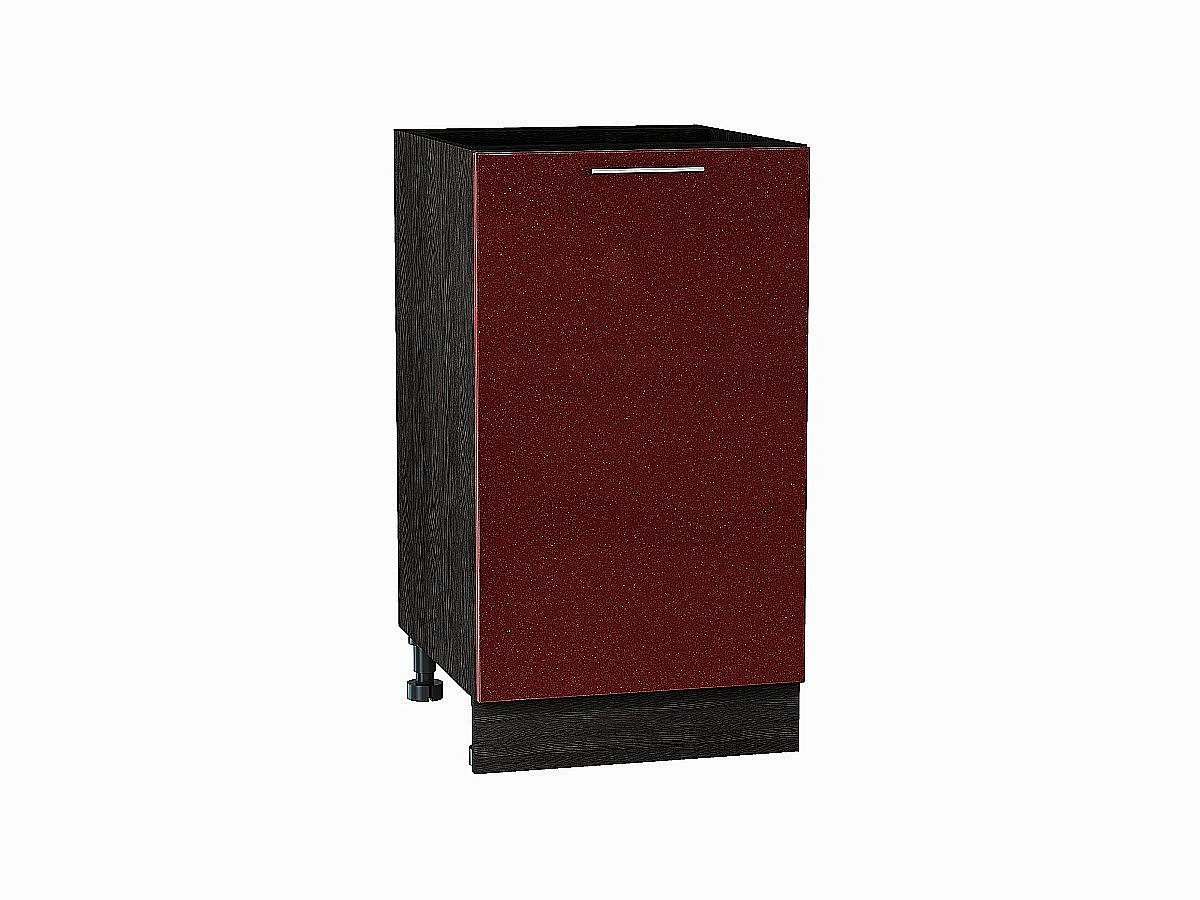 Шкаф нижний с 1-ой дверцей Валерия-М Гранатовый металлик Graphite