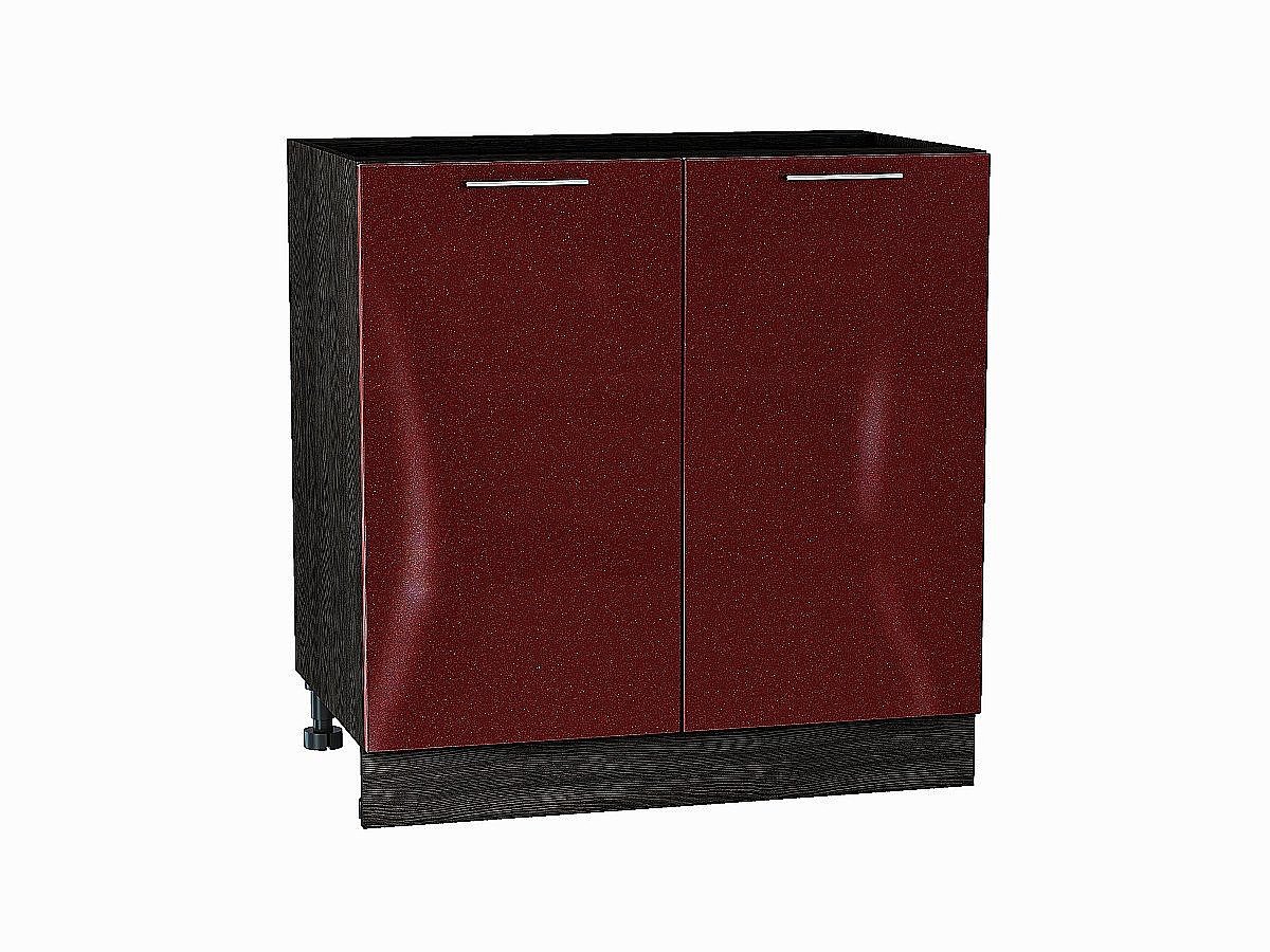 Шкаф нижний с 2-мя дверцами Валерия-М Гранатовый металлик Graphite