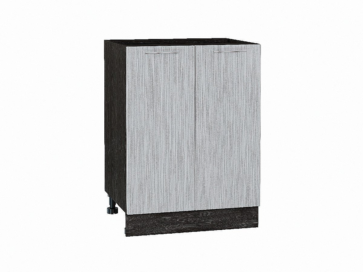 Шкаф нижний с 2-мя дверцами Валерия-М Серый металлик дождь светлый Graphite