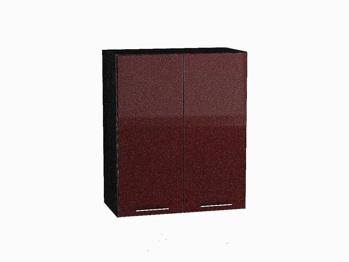 Шкаф верхний с 2-мя дверцами Валерия-М Гранатовый металлик Graphite