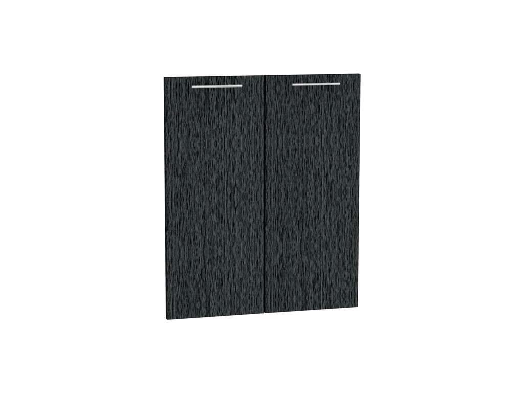 Комплект фасадов Валерия-М для каркаса Ф-40 В600/Н600/НМ600 Чёрный металлик дождь