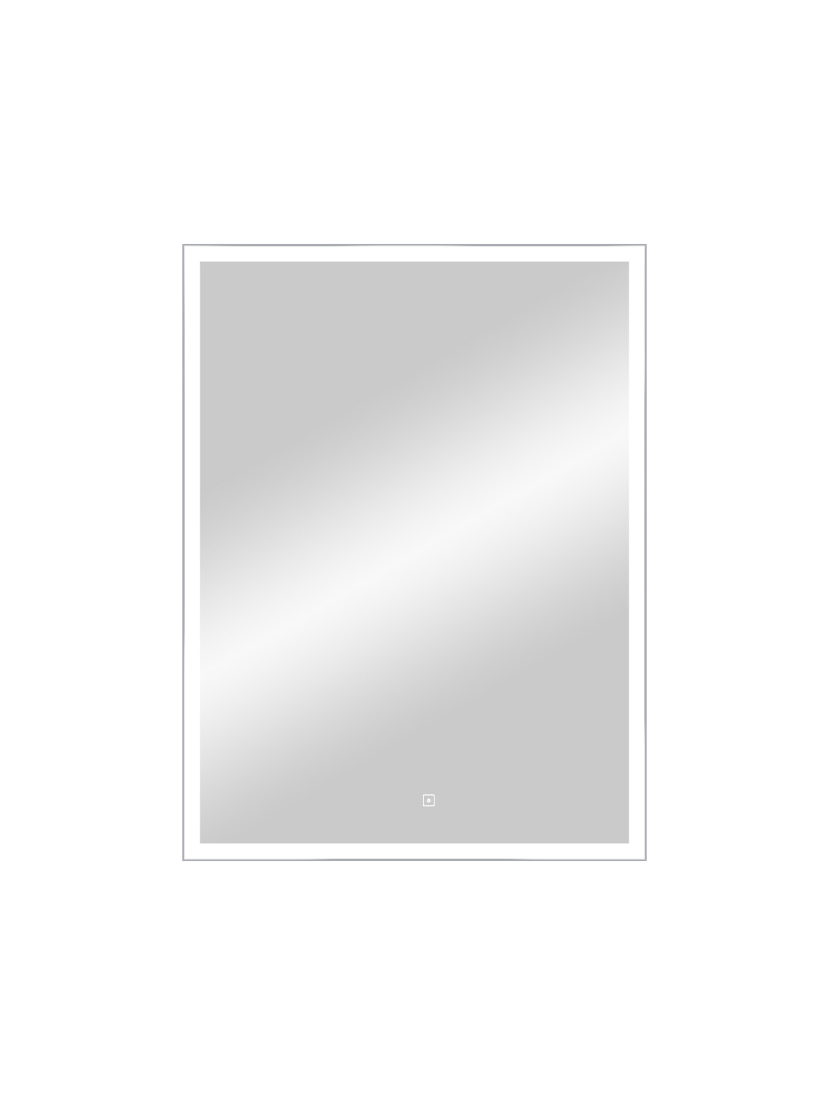 Зеркало "Frame Silver LED" 600х800