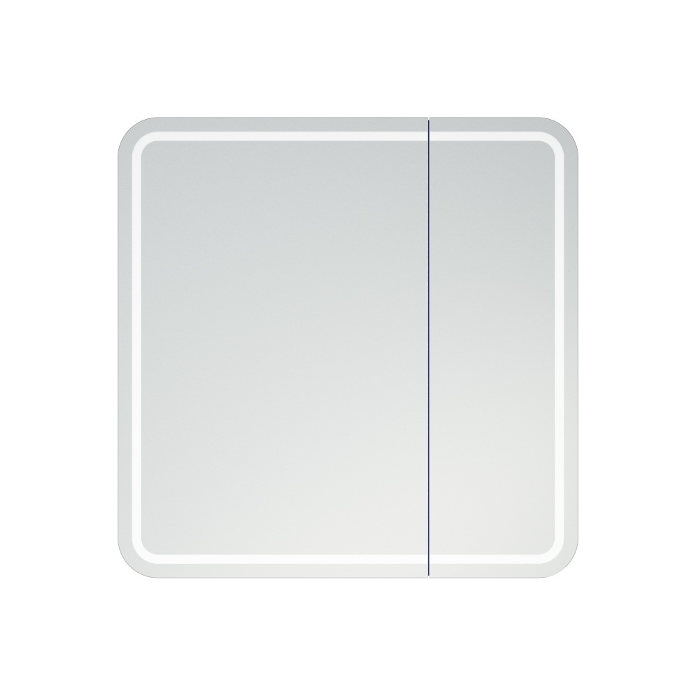 Зеркало-шкаф LED "Алабама 80/С" универсальное, белое