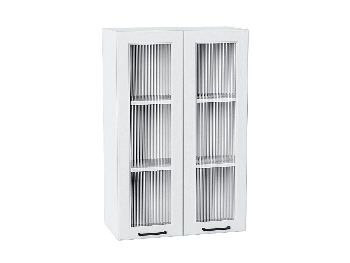 Шкаф верхний с 2-мя остекленными дверцами Барселона Белый Белый 920*600*324
