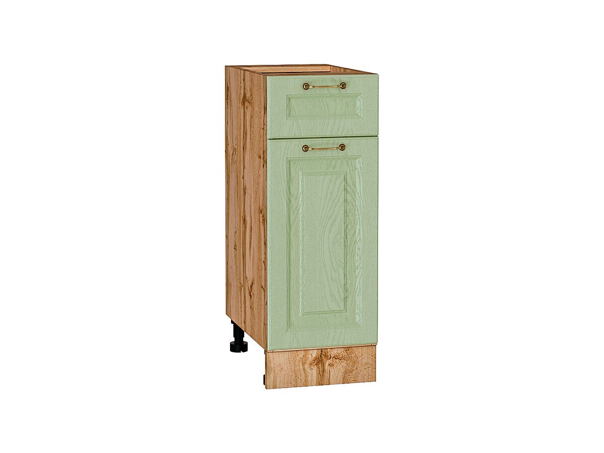 Шкаф нижний с 1-ой дверцей и ящиком Ницца Дуб оливковый Дуб Вотан 816*300*478