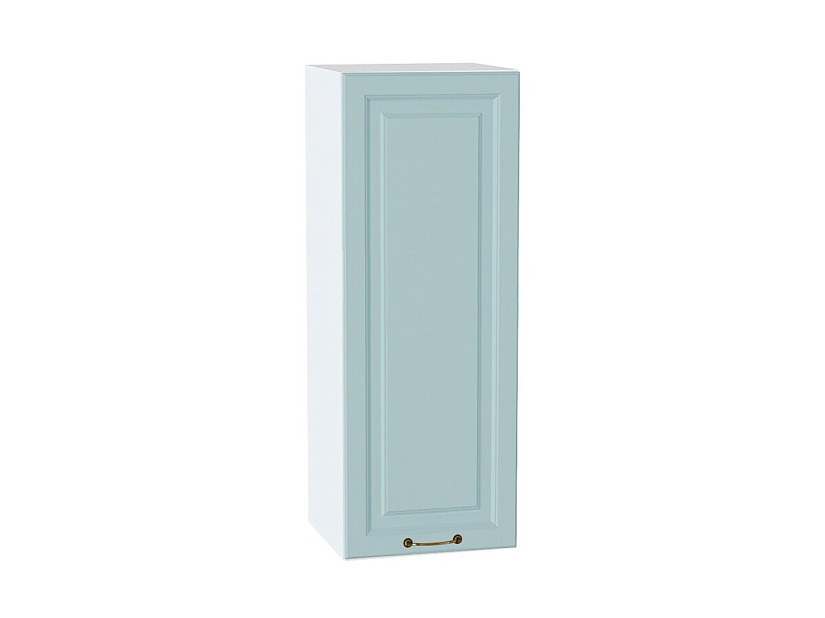 Шкаф верхний с 1-ой дверцей Ницца Голубой Белый 350
