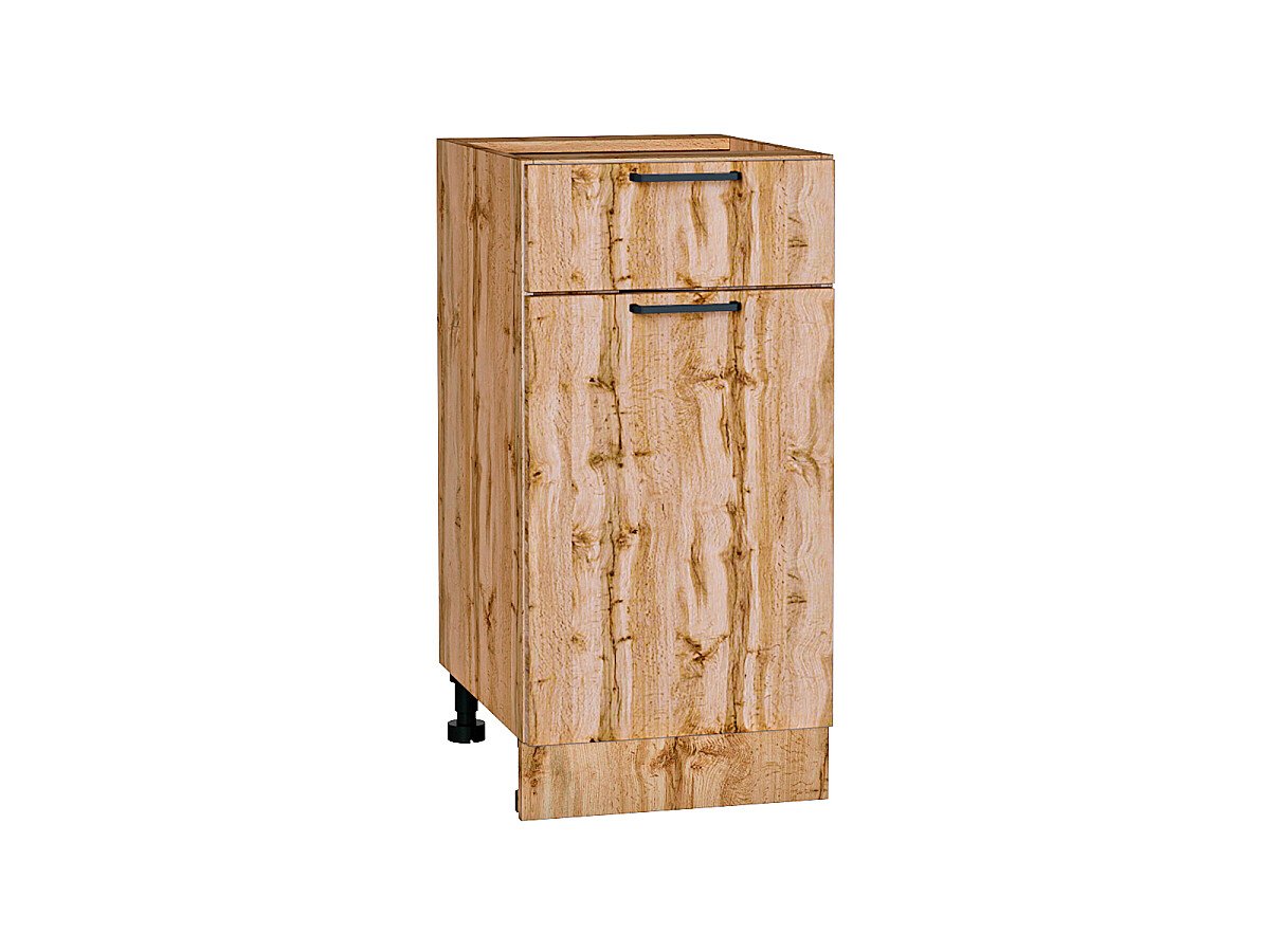 Шкаф нижний с 1-ой дверцей и ящиком Флэт Wotan Oak 2S Дуб Вотан 816*400*478