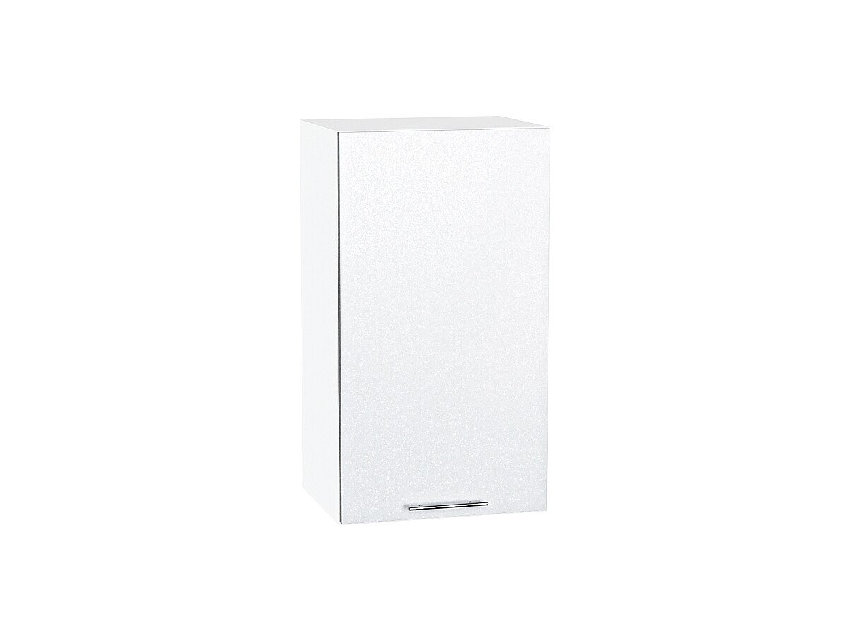 Шкаф верхний с 1-ой дверцей Валерия-М Белый металлик Белый 716*400*318
