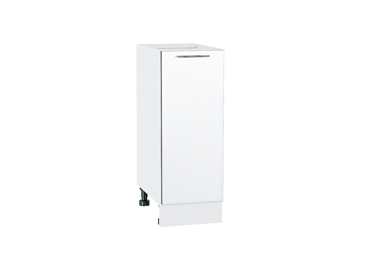 Шкаф нижний с 1-ой дверцей Валерия-М Белый металлик Белый 816*300*478