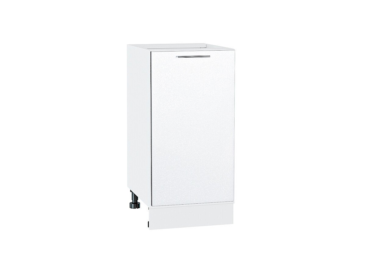 Шкаф нижний с 1-ой дверцей Валерия-М Белый металлик Белый 816*400*478