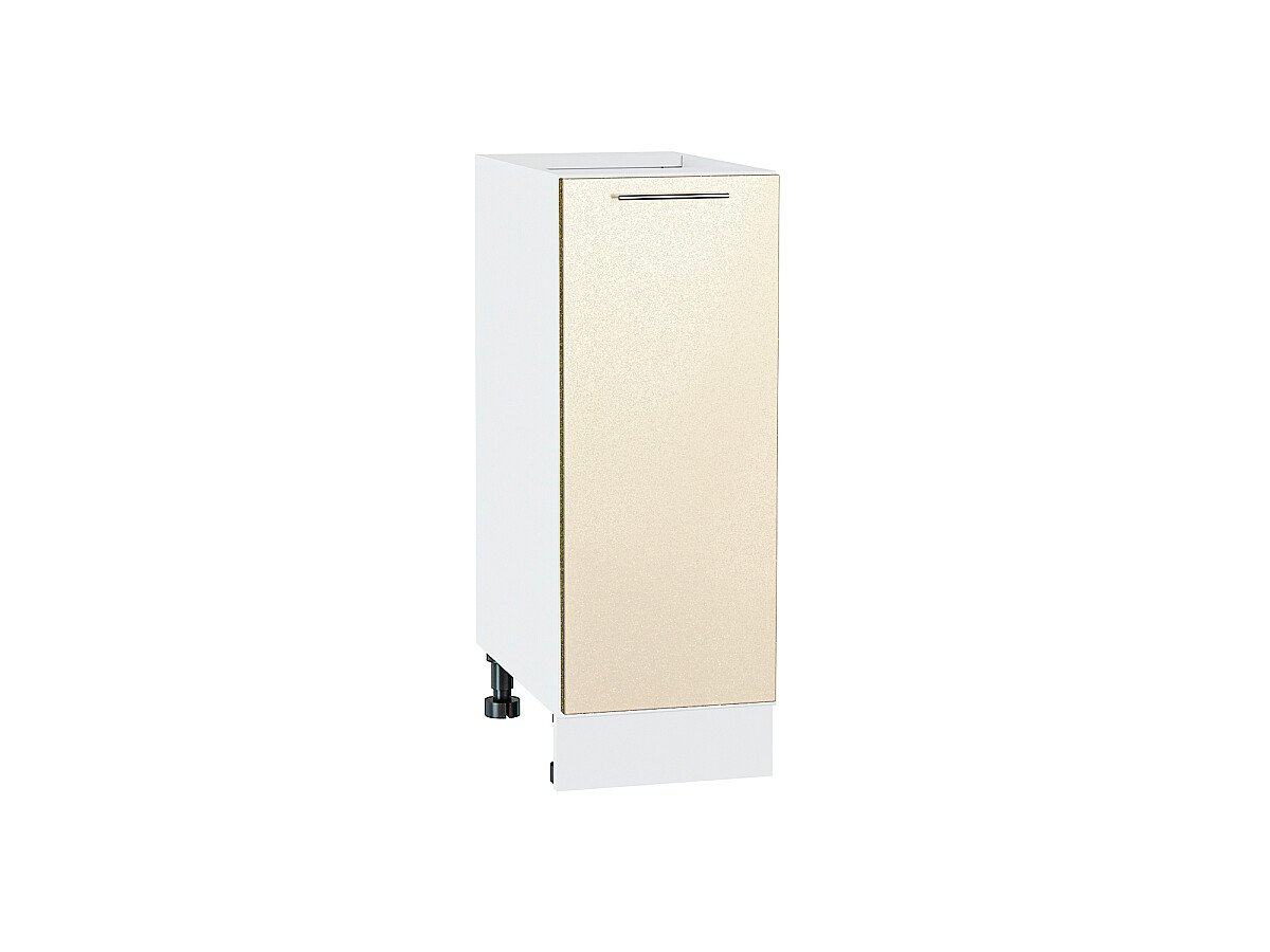 Шкаф нижний с 1-ой дверцей Валерия-М Бежевый металлик Белый 816*300*478