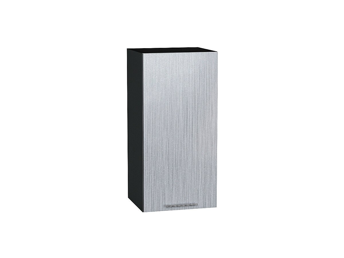 Шкаф верхний с 1-ой дверцей Валерия-М Серый металлик дождь светлый Graphite 716*350*318