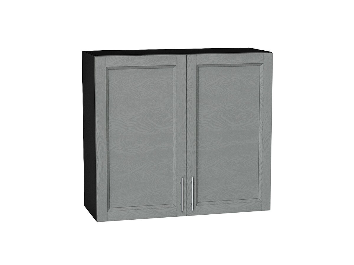 Шкаф верхний с 2-мя дверцами Сканди Grey Softwood Graphite 716*800*318