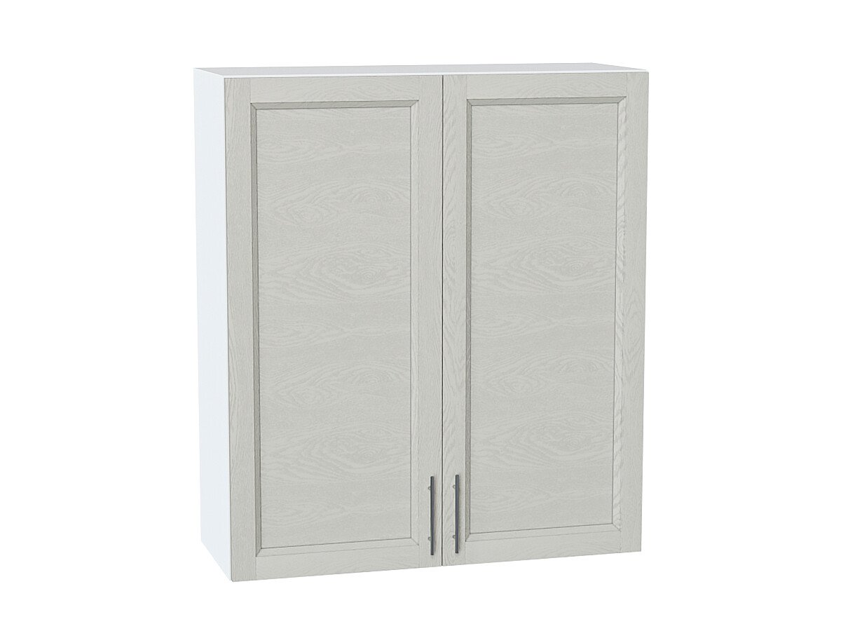Шкаф верхний с 2-мя дверцами Сканди Cappuccino Softwood Белый 920*800*320