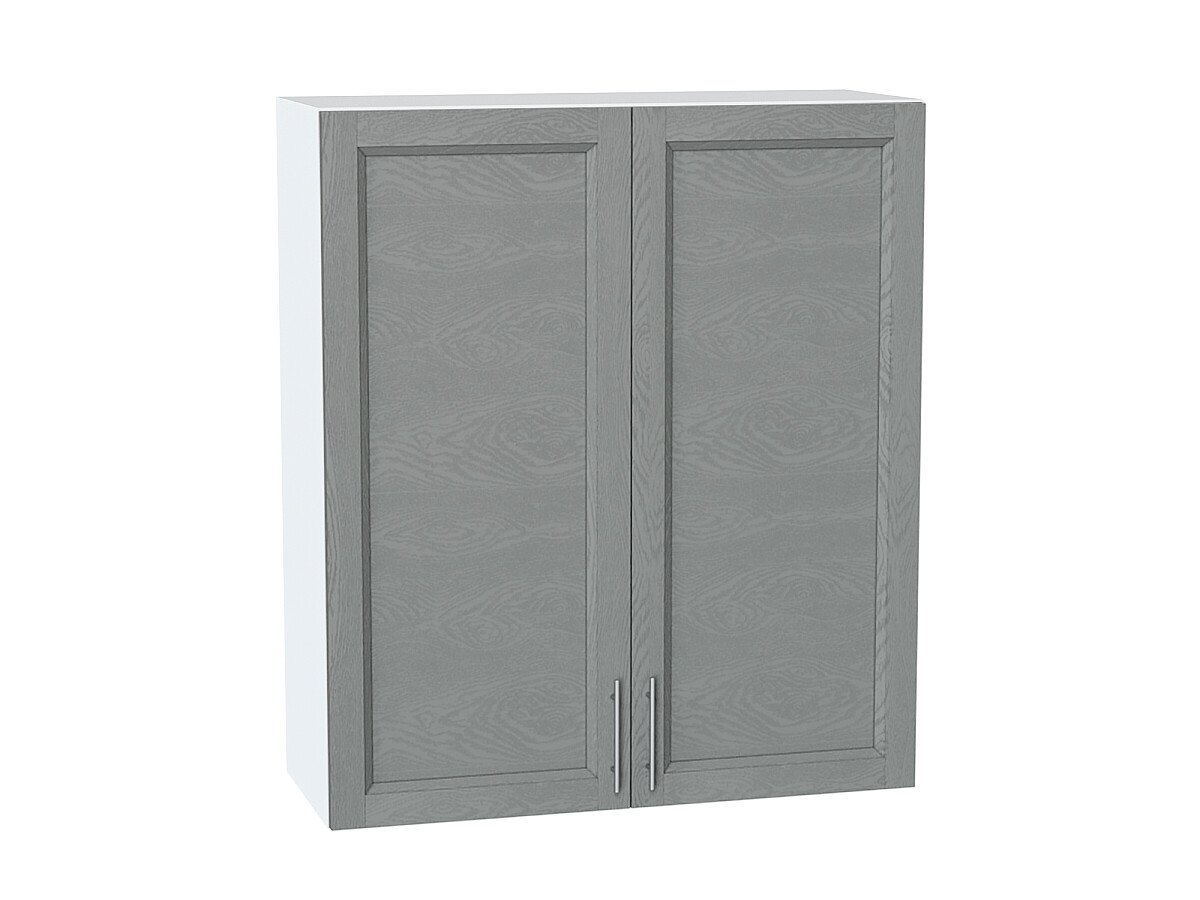Шкаф верхний с 2-мя дверцами Сканди Grey Softwood Белый 920*800*320