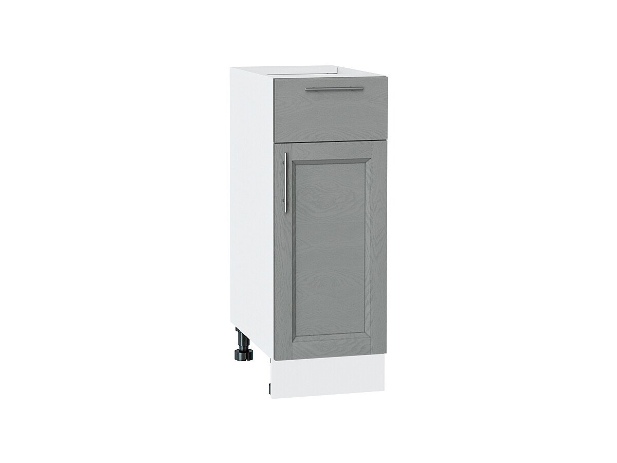 Шкаф нижний с 1-ой дверцей и ящиком Сканди Grey Softwood Белый 816*300*480