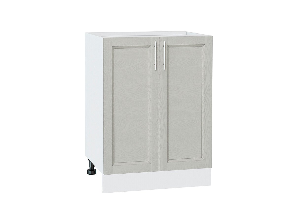 Шкаф нижний с 2-мя дверцами Сканди Cappuccino Softwood Белый 816*600*480