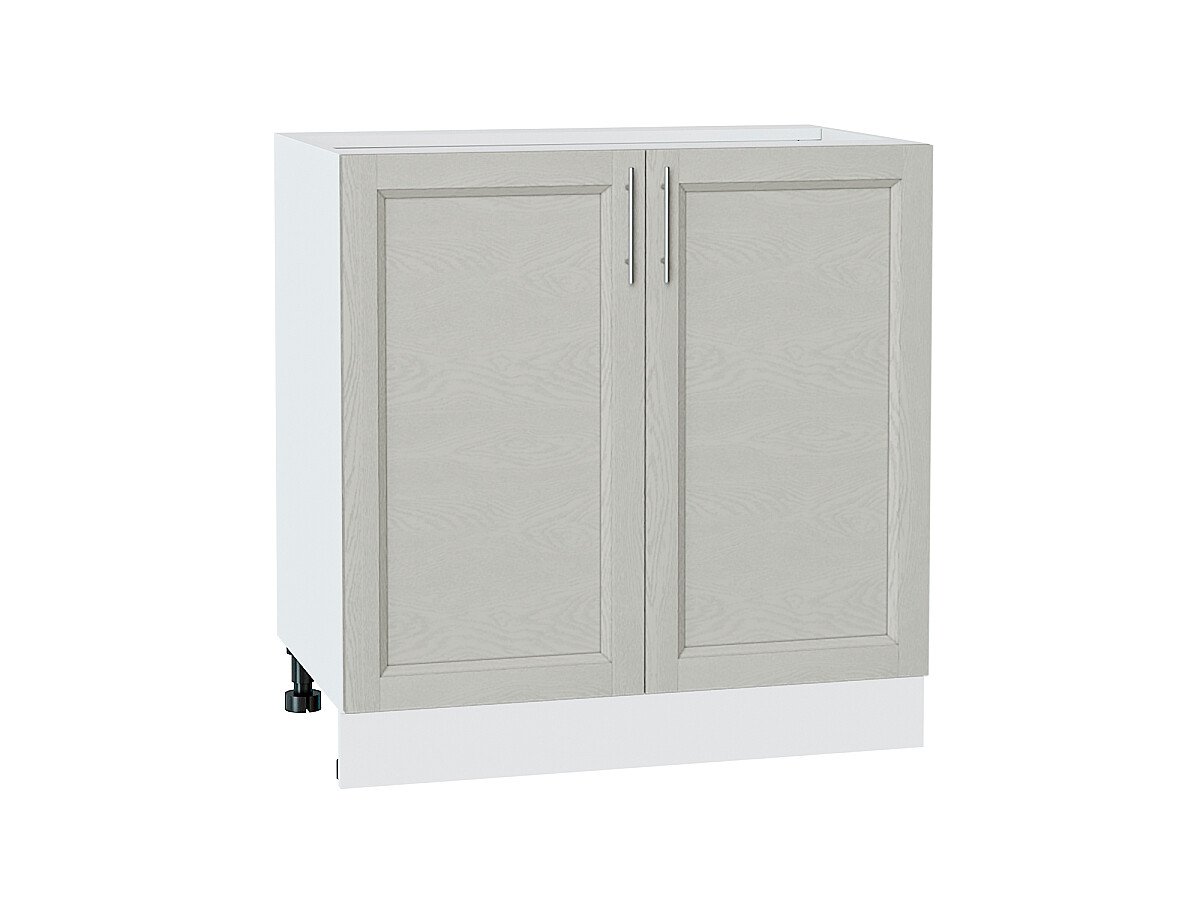 Шкаф нижний с 2-мя дверцами Сканди Cappuccino Softwood Белый 816*800*478