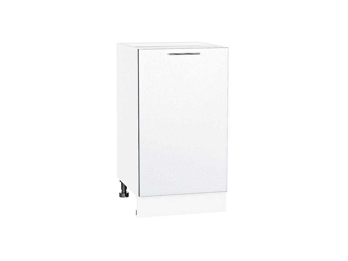Шкаф нижний с 1-ой дверцей Валерия-М Белый металлик Белый 816*450*478