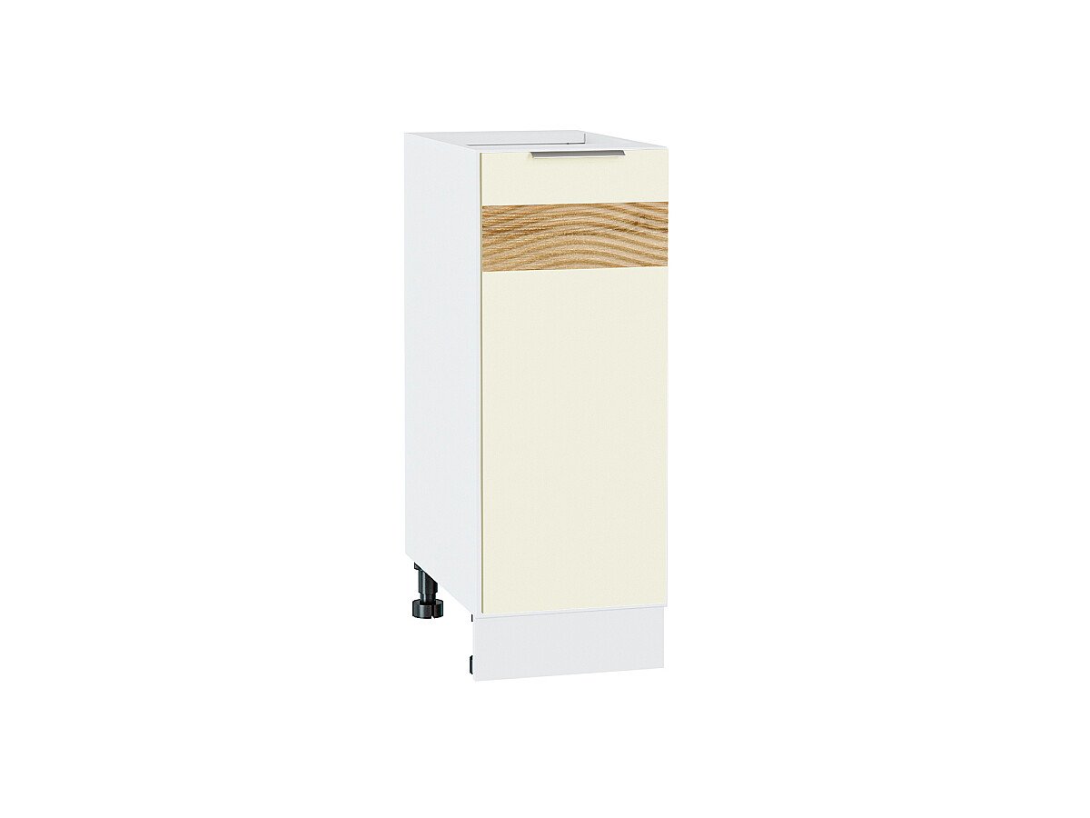 Шкаф нижний с 1-ой дверцей Терра DL Ваниль софт Белый 816*300*478