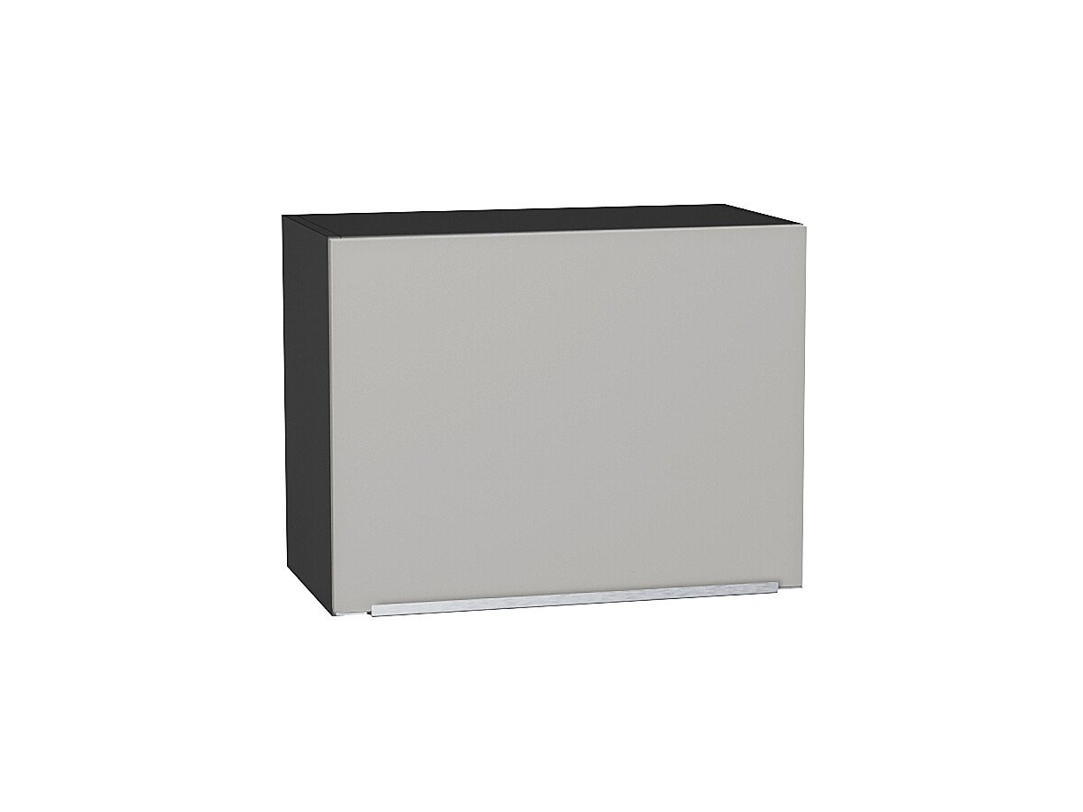 Шкаф верхний горизонтальный Фьюжн Silky Light Grey  Graphite 460*600*318
