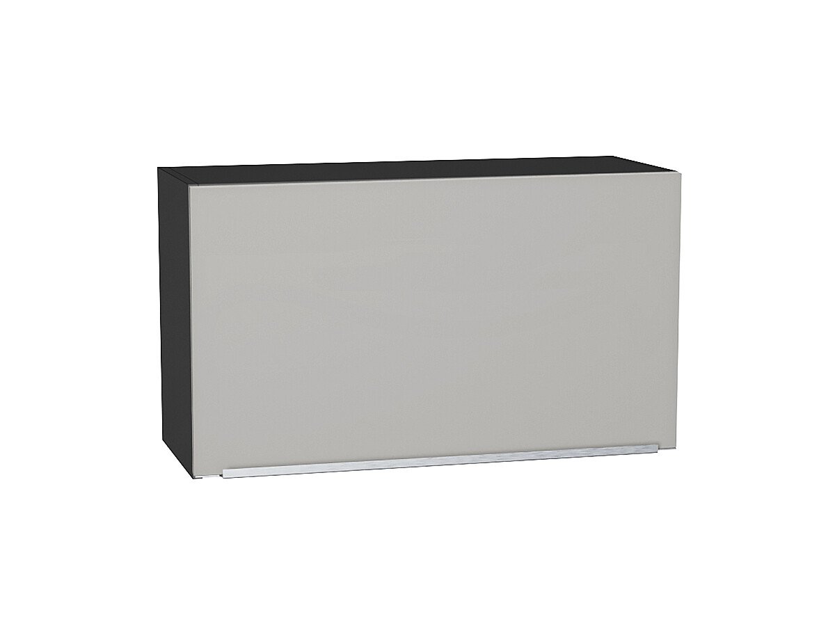 Шкаф верхний горизонтальный Фьюжн Silky Light Grey  Graphite 460*800*318