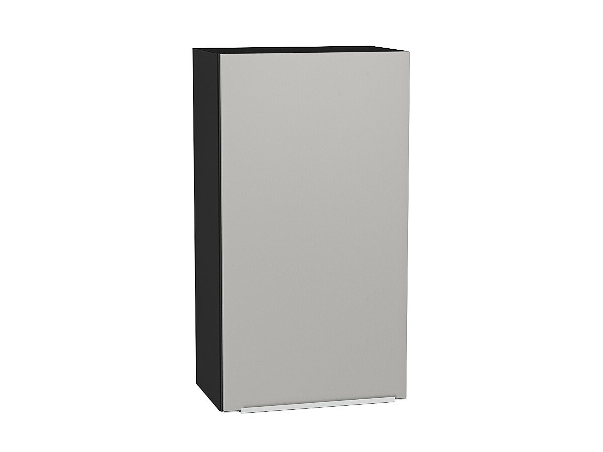 Шкаф верхний с 1-ой дверцей Фьюжн Silky Light Grey  Graphite 920*500*320