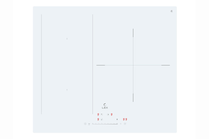 Варочная панель индукционная LEX EVI 631A WH
