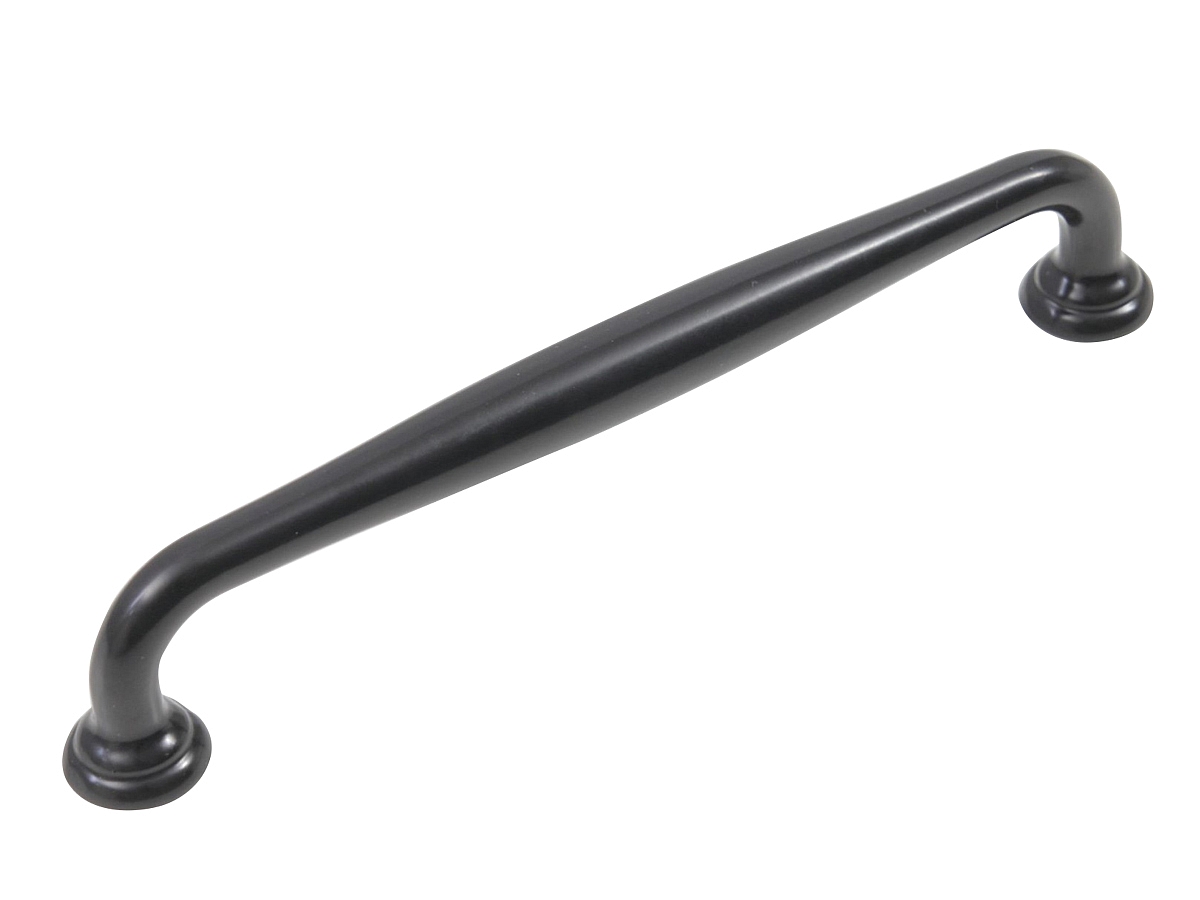Ручка скоба мебельная URSULA RS433BL.4 BL Черный матовый 160 мм