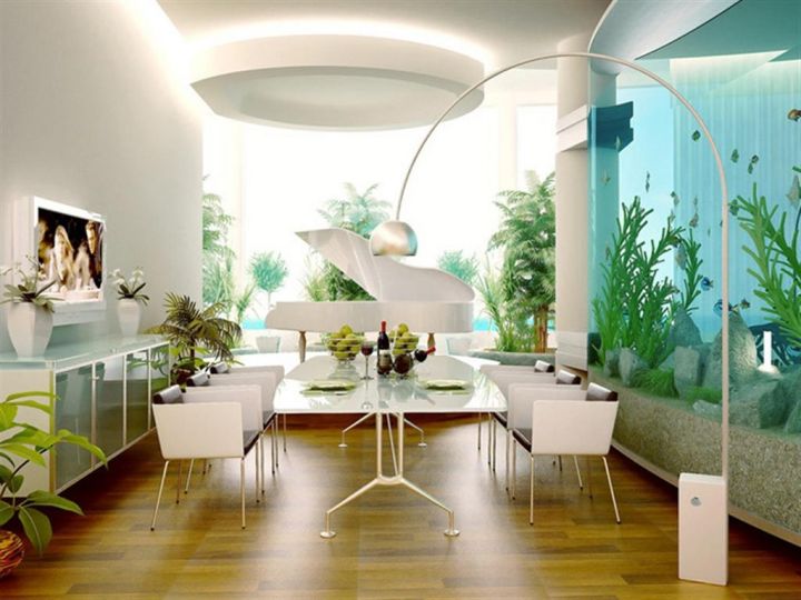 Дизайн аквариума в квартире и доме