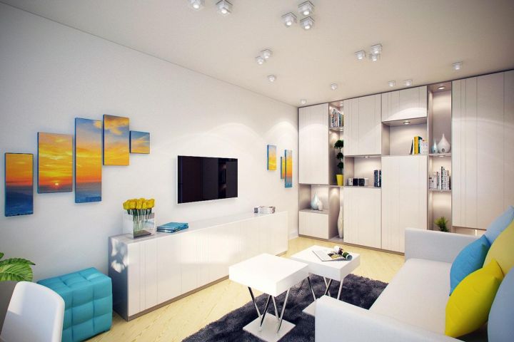 Дизайн гостиной в частном доме: 50 вариантов с фото