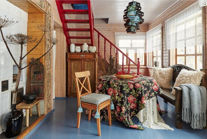 Народный или русский стиль в интерьере квартиры, дома