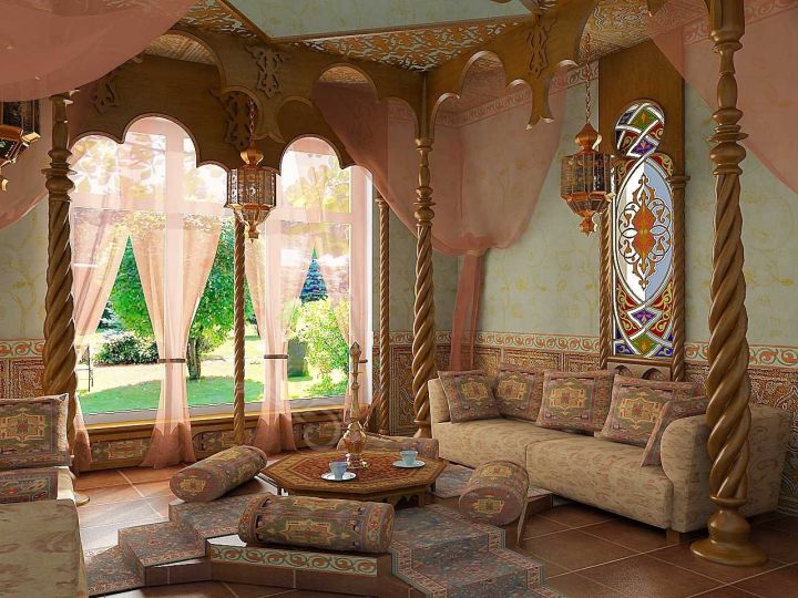 Как правильно создать интерьер всего жилища или отдельной комнаты в арабском стиле?