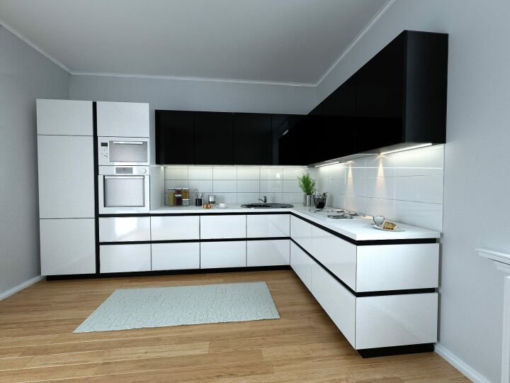 Черная кухня: 30 фото красивого дизайна столешниц, гарнитуров, фартуков и пола