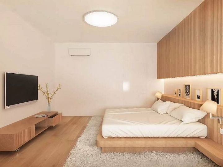 Дизайн бежевой спальни (реальные фото)