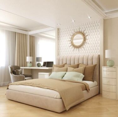 Бежевая спальня - 150 фото красивых вариантов дизайна спальни в бежевыхтонах