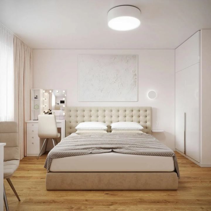 Дизайн маленькой спальни обои